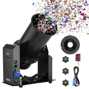 【Father's Day】VEVOR Electric Confetti Machine, 1500W Powerful Output Confetti Cannon Launcher, DMX512, Manual & Remote Control, Portable Confe-tti Shooter for Wedding Christmas Party Event Show Stage Nightclub