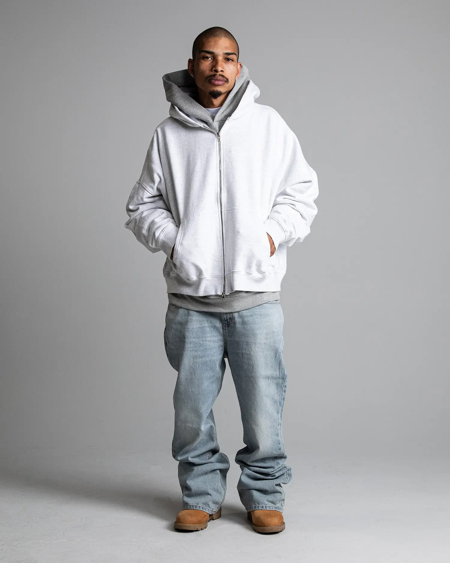 Boulevard Baggy Flared Denim