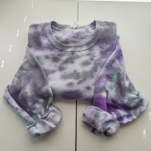 No Design Blank Fall Tie Dye Crewneck Sweatshirt | Witch Sweatshirt | Fall Halloween Tie Dye Sweatshirt Spooky