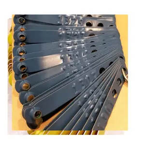 blue Botanas Chicken Gallos Poultry Leg Bands 100Pcs Rings for Farm Identification Rust-Proof Waterproof Breeding Tools Numbered Easy Identification