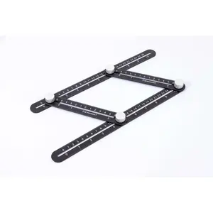 4-Piece Multi-Angle Measuring Ruler | Adjustable Layout & Template Tool