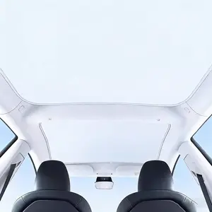 2017-2026 Tesla Model 3/Y Panoramic Sunroof Sunshade | Magnetic Snap-On, Anti-Warping, Scratch Resistant UV Protection Sunshade