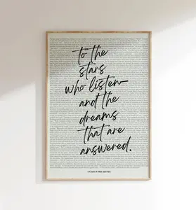 [Sale Off Up To 50%]ACOTAR Wall Art Print, ACOMAF, Velaris, Book Quotes Prints, Bookish Poster, Book Lover Art Print. NO FRAME