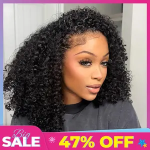 [WEAR GO HALF WIG] ISEE HAIR Arenee.mua 250% Density Invisible Hairline Wear Go Kinky Curly Half Wig Glueless Human Hair Wigs Seamless Flip Over Wig Updo Down Style Hairpiece #TikTokShopSpringGlowUp