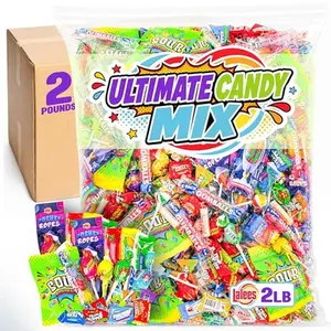 Ultimate Candy Mix  2 Pounds - Individually Wrapped Bulk Mix for Parties, Goodie Bags & Gifts  Assorted Super Sour Treats for Kids, Adults & Events