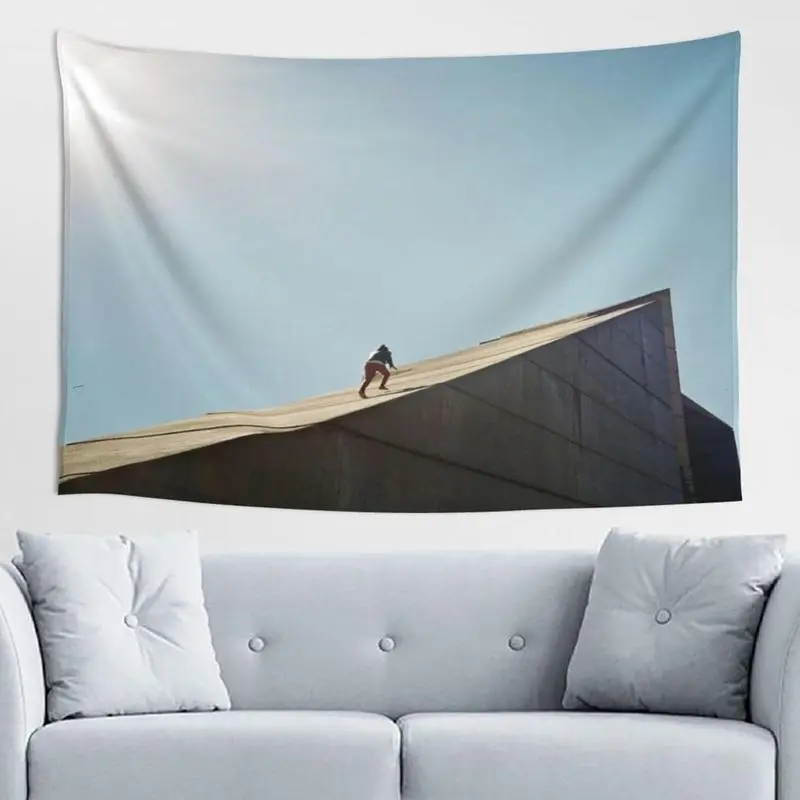Modern Stripe Daniel Music Caesar Tapestry Wall Hanging, Indoor Home Decor Art Poster with 5 Sizes, Ideal for Bedroom-Living Room Decoration, Room Decorations Supplies