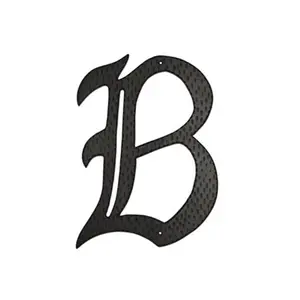 212 MAIN 16 In. Aluminium Handmade Monogram Letter B Sign - Decorative Home Accent Craft with Included Mounting Kit (HAM-16-B)