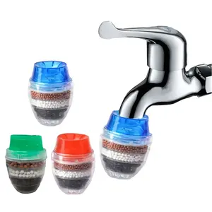 There are 6 sets of colored activated carbon water purifiers, Activated Carbon Filters, for kitchen and bathroom faucets, no basic purification and remove impurities, easy to install on the faucet, convenient to use