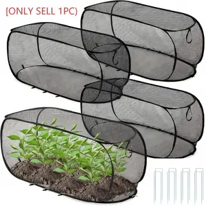 Foldable Pop-Up Mesh Plant Protection Net, Durable Raised Garden Fence, Animal & Insect Protection, Reusable Fruit Vegetable Seedling Cover