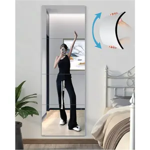 Shatterproof Wall Mirror Full Length for Bedroom, Plexiglass Gym Mirrors For Home, Extra Thick: 0.12 inch, 12 x 12 inch x 4 Pcs, Workout Mirrors Safe for Kids, Over The Door, Long Wall Mounted springtok