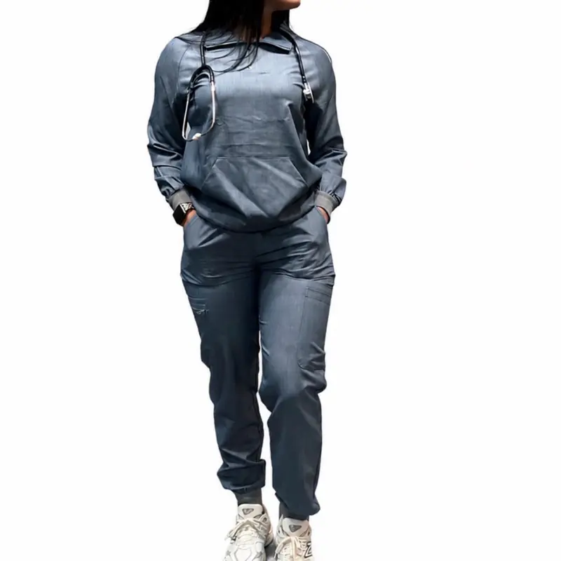(Solo el Pantalon) Royal Scrub Wear Ivy Jogger Scrub Pants | Multi-Pocket Design with Zipper Pocket
