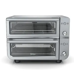 Ninja Double Oven Pro Smart XL Countertop Oven & Air Fryer, Stainless Steel - DCT821 / DCT801