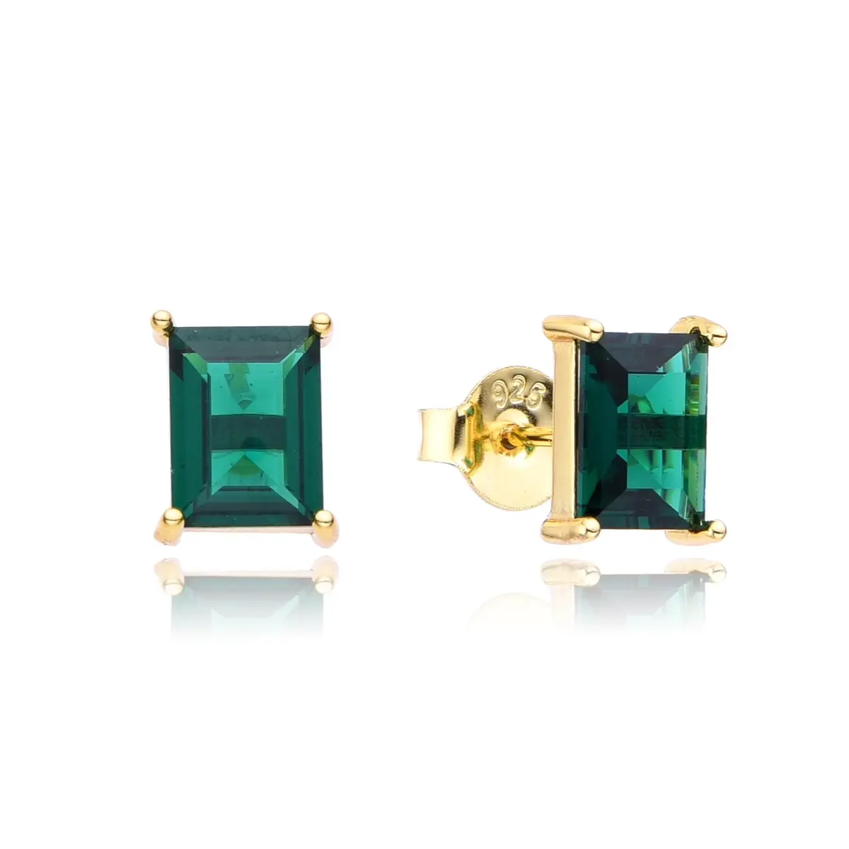 Multicolor Cut Artificial Zirconia Stud Earrings, Daily Wear Stud Earrings Jewelry, Artificial Zirconia Earrings