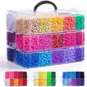 10000 count Pony Beads Bulk, 30 Colors Rainbow Kandi Beads for Hair Braiding Bracelet Making Kandi  Key Chains DIY Crafts Gifts Christmas Gifts (5.73lb, Stack Box)