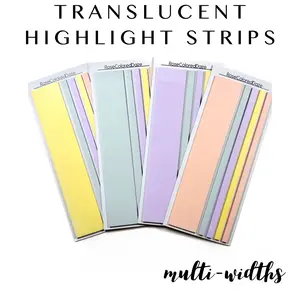 Highlight Strips - Multi-Widths - Pastels