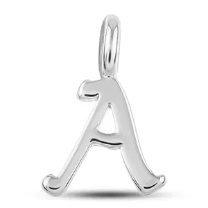 Initial Letter Charms - Silver Plated Mini Alphabet Charms for Bracelet, Necklace - Small Pendants for Custom Jewelry - Name Charms