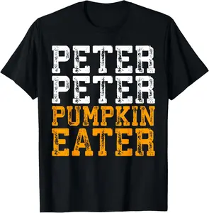 100% Cotton Fashion Garment Peter Peter Pumpkin Eater T-Shirt Costume Shirt T-Shirt
