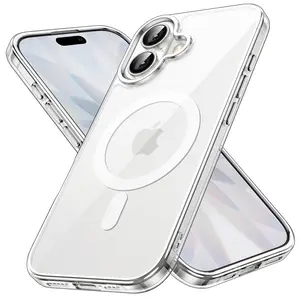 JETech Magnetic Case for iPhone 17 Series Compatible with MagSafe, Shockproof Phone Bumper Cover, Anti-Scratch Clear Back