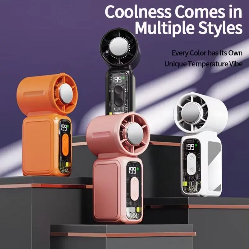 High Speed Mini AC, Refrigeration Mode, Portable Cooling Air, Long Battery Life, LED Digital Display, Lightweight, Portable, Low Noise, Wearable Design