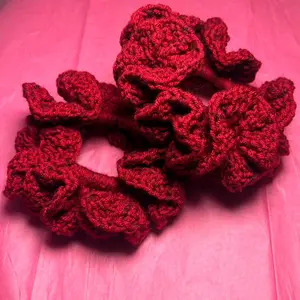 Dark Cherry Scrunchie - Soft and Stylish Hair Accessory for Everyday Use