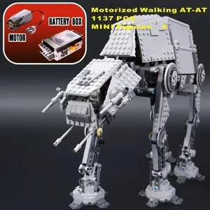 1267 Piece DIY Toy Set, At-At Snowman Infantry Robot Building Blocks, Collectible Handmade Model Kit, Perfect Birthday Gift for Kids