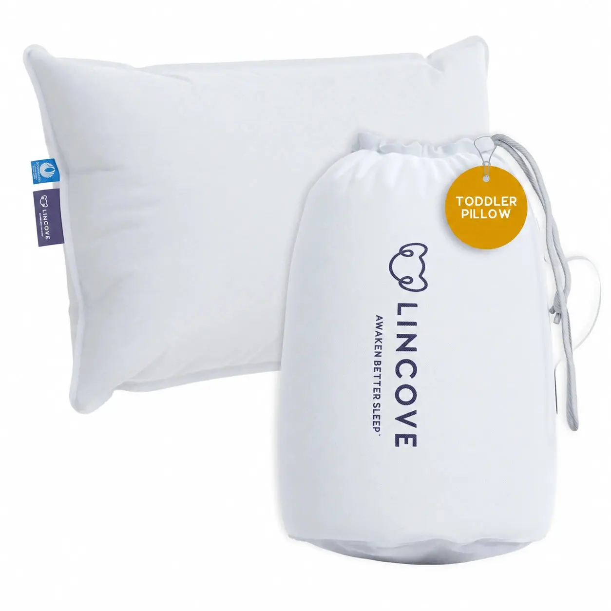Down and Feather Toddler Pillow - Made In Canada