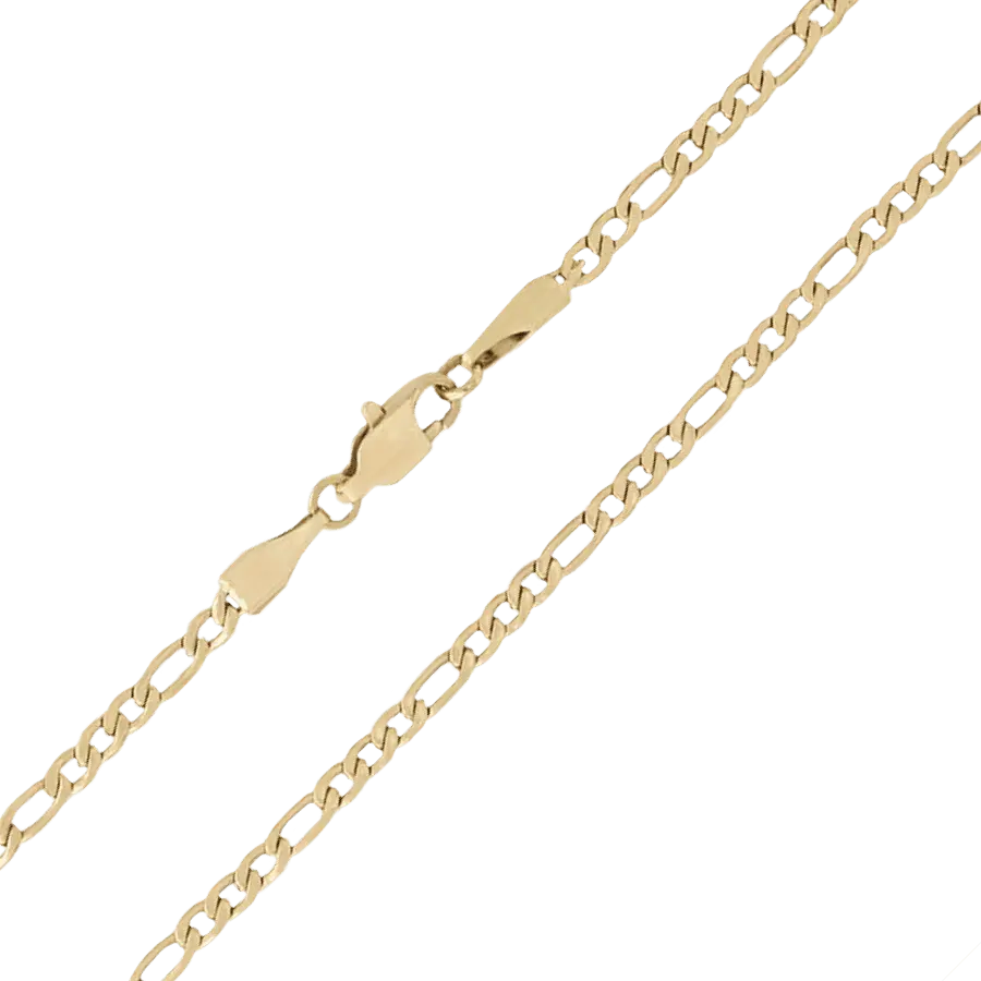 GLD Figaro Link Chain Yellow Gold 4mm | Available in 16-30" Inches Length, Lifetime Guarantee - Perfect Gift #tiktokshopsummersale
