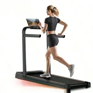 3-in-1 Foldable Walking Pad Treadmill - 16% Incline, Handlebar, 300 LBS Capacity, Portable Home Workout Gear, Home Gym Equipment