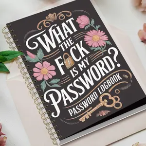 1pc Simple Password Book, Organizer Notebook, Minimalist Advanced Address Password Manager With Website Password Quick Access Username And Password Storage Perfect For Home Office Internet Computer Logins, Great Holiday Gifts