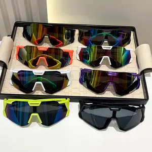 A set of 8 pairs of new stylish large-frame glasses, suitable for outdoor sports, cycling, unisex, ideal for parties and photo shoots