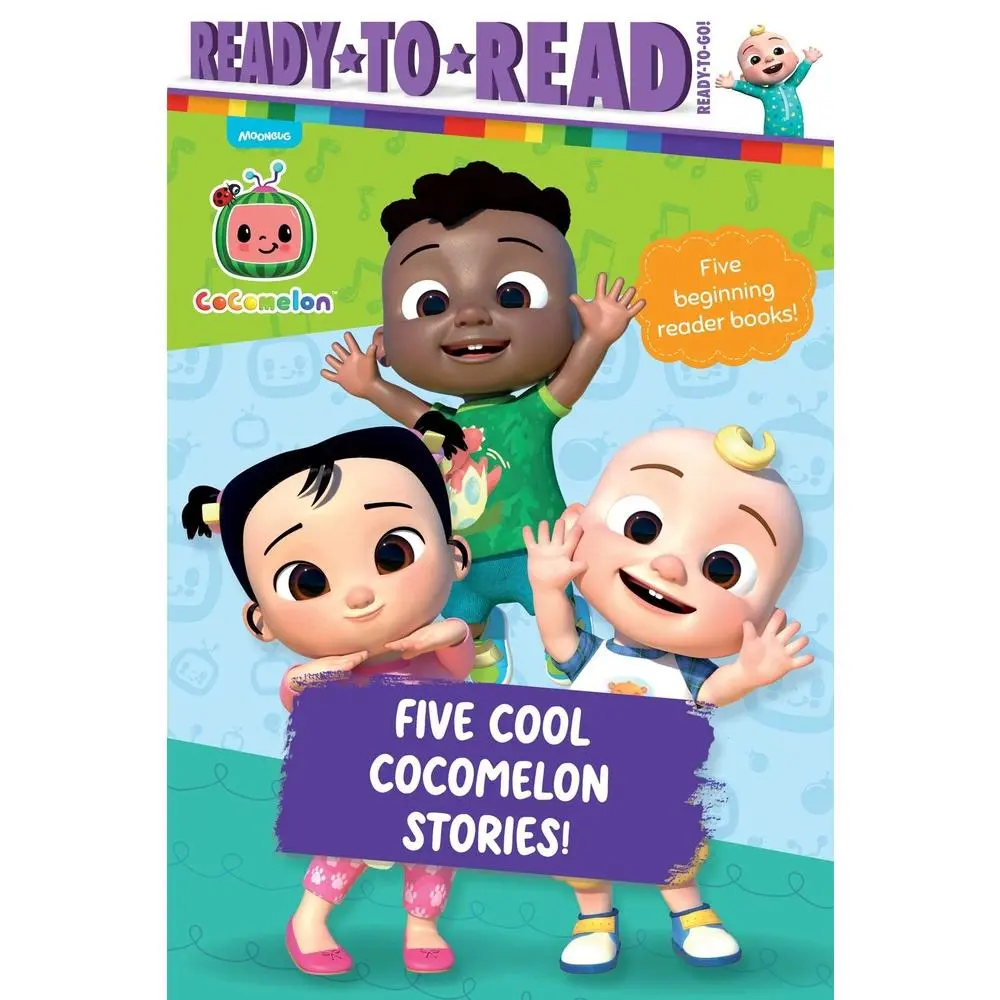 USED-Five Cool Cocomelon Stories!: I Like School!; This Is the Way We Play; The Balloon Boat Race!; Hide-And-Seek Fun!; Cece Has a Little Cat (Paperback)