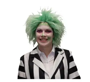 Green/White Beetlejuice Wig - Movie - Anime - Costume Accessory - One Size