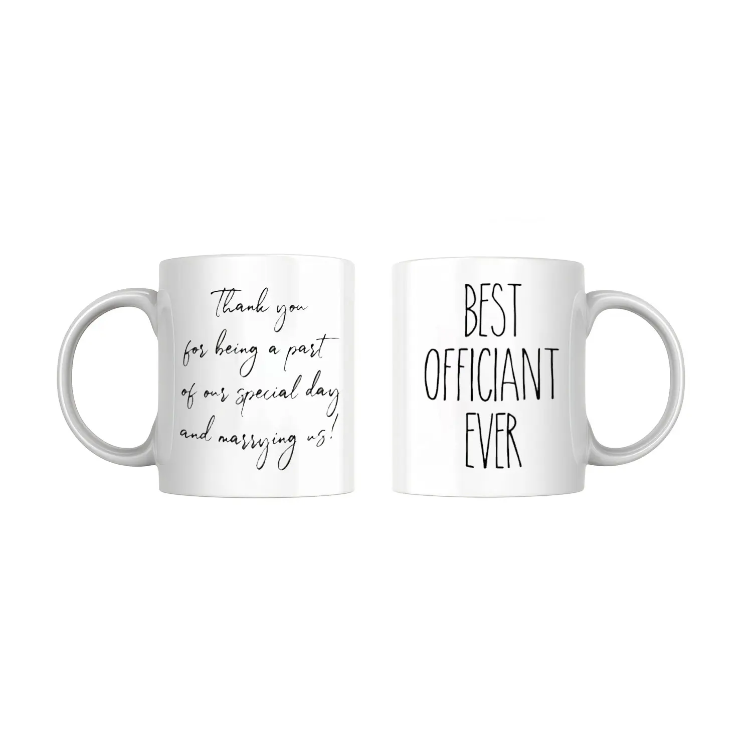 Wedding Officiant Mug, Funny Wedding Registry Coffee Cup, Best Officiant Appreciation Gift, Bride and Groom Thank You Ceramic Mug, Newlywed Wedding Day Keepsake, Bridesmaid Gift Idea