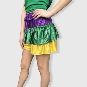 Mardi Gras Metallic Shorts