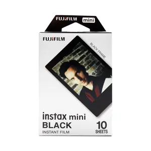 FUJIFILM Instax Mini Instant Film (Black, 10 Exposures)