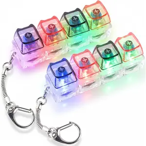 Keyboard Fidget Toy,Backpack Charm, Keyboard Fidget Keychain 4-in-1 Keyboard Decompression Button Finger Clicker Toys, Button Stress Relief Fidget Gifts to Relief Stress,Perfect Prensent For Men Women