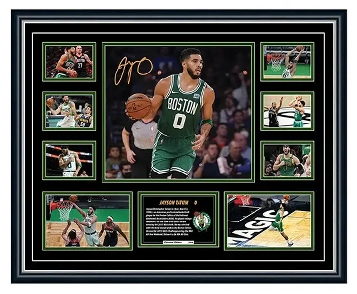 JAYSON TATUM NBA BOSTON CELTICS SIGNED LIMITED EDITION UNFRAMED POSTER MEMORABILIA