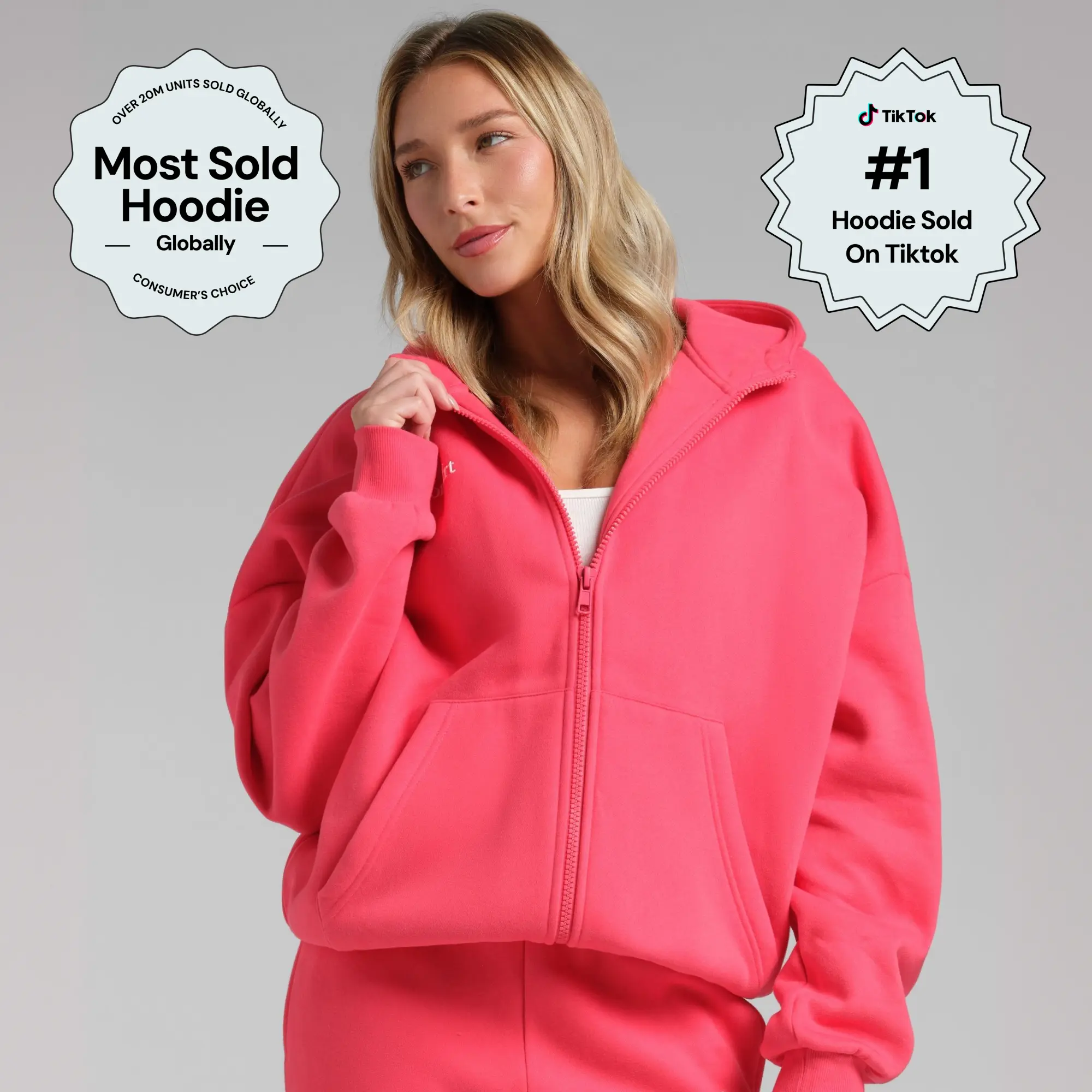 Comfrt | Cloud Zip Hoodie - Mega | Soft Mega Oversized Zip Up Hoodie For Men & Women