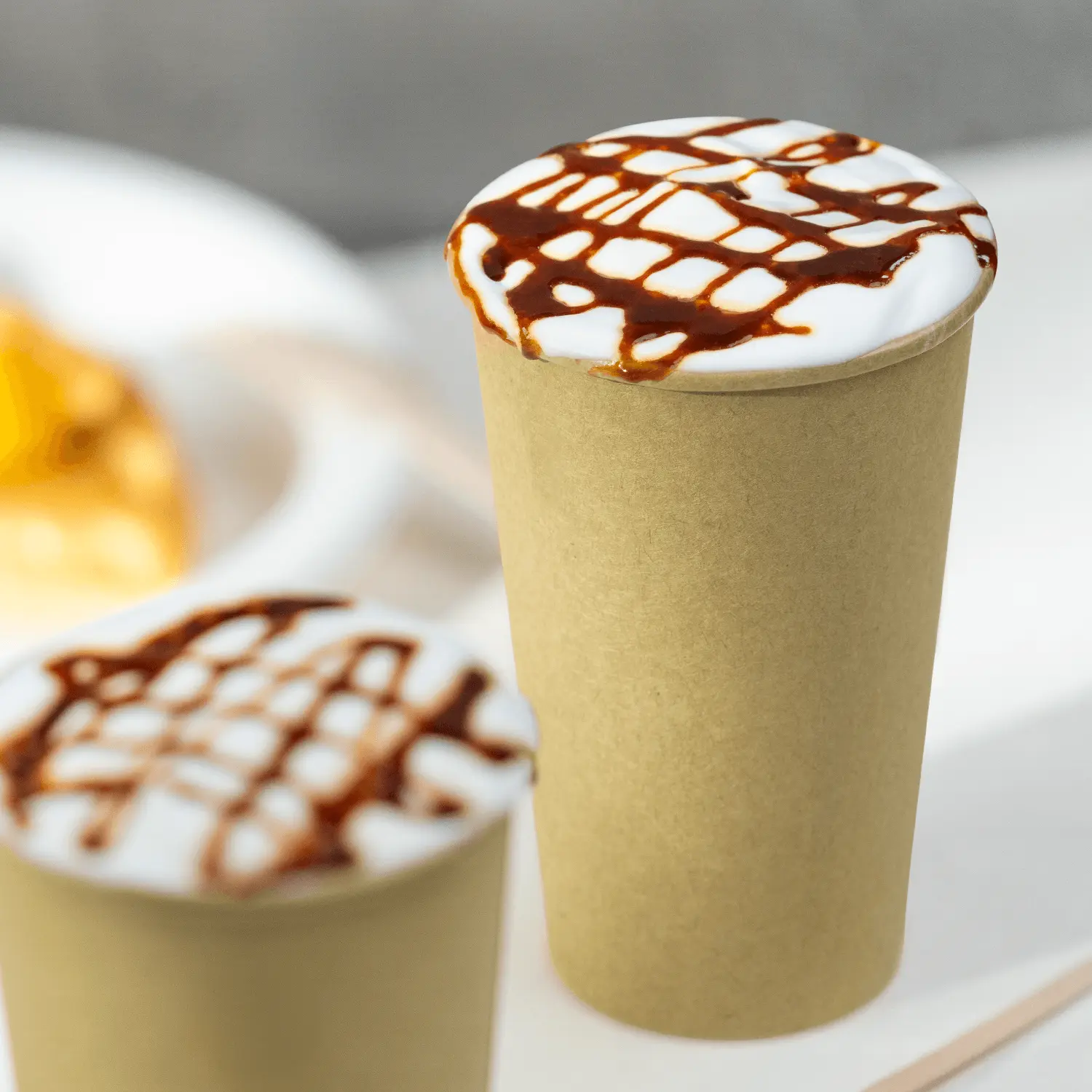 [1,000 ct] 16 oz Paper Coffee Cups | Kraft | 90 mm