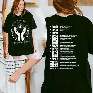 (Update 2028) They Didn't Burn Witches Shirt, Female Feminist Shirt, Witchy Feminist Tee, Girls Will Be Girls Shirt, Witchy Bachelorette,Witchy Feminist Shirt, Halloween Shirt Casual Comfort christmas gift ideas