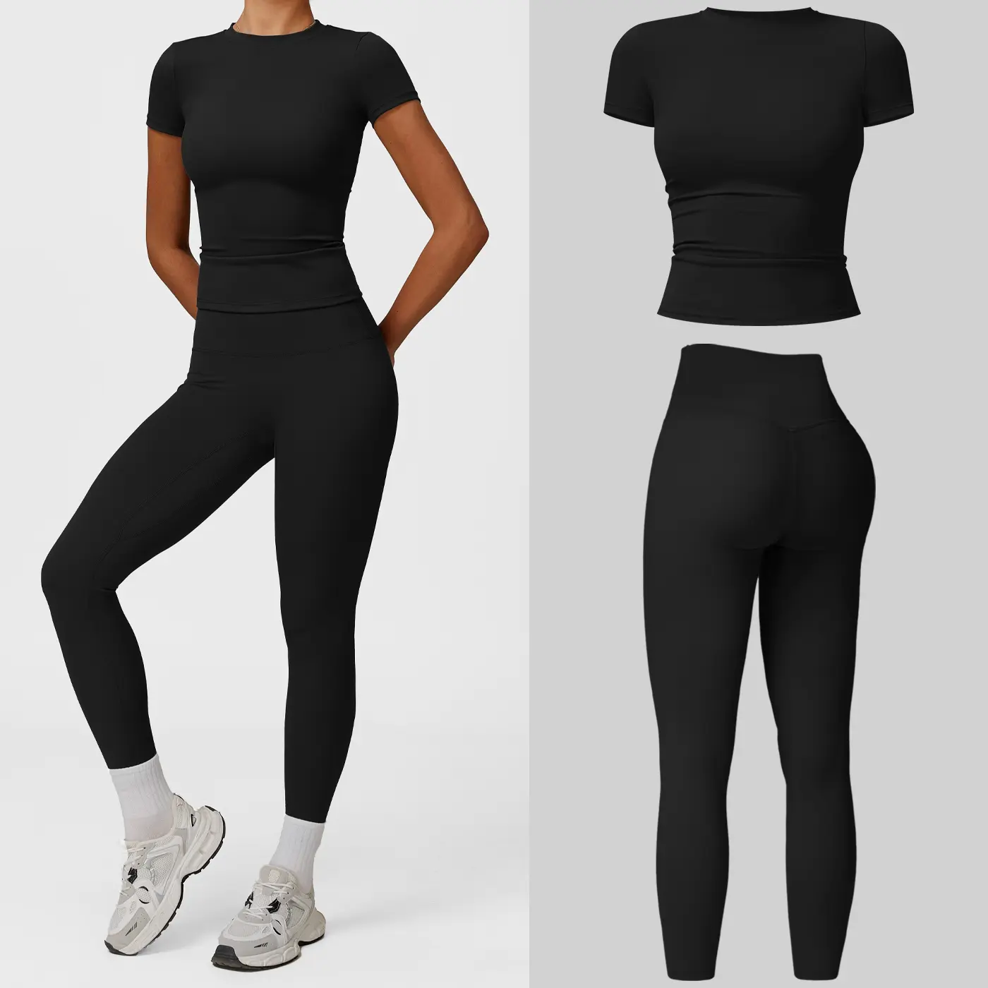 Short Sleeve Set - Premium Black