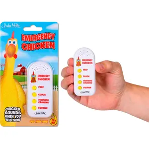 EMERGENCY CHICKEN - Handheld Sound Machine Noise Maker - Archie McPhee