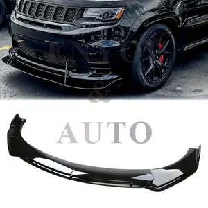 For Jeep Compass 2007-2023 Front Bumper Lip Spoiler Lower Splitter Glossy Black