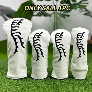 Abstract Tiger Pattern Golf Club Head Cover, 1 Set Durable & Waterproof Golf Club Protection Cover, Golf Accessories for Men & Women, Essential Golf Accessory, Golf Gear