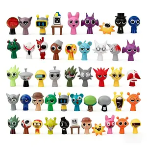 Sprunki Mega 48-PCS Collector's Set,Fidget Figurines,Game Inspired Cartoon Character SetSprunki Game Peripheral Merchandise,Robot Baby Music Game Toys, Fidget Figurines & Game Fan Collectibles
