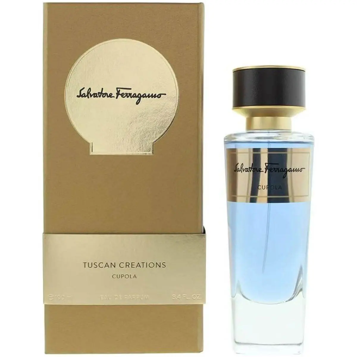 Salvatore Ferragamo Tuscan Creations Cupola Eau de Parfum - Unisex Fragrance, Aromatic Scent with Middle Notes of Iris Blend, Top Saffron, Amber, 3.4 fl oz (Crafted by Antoine Lie)