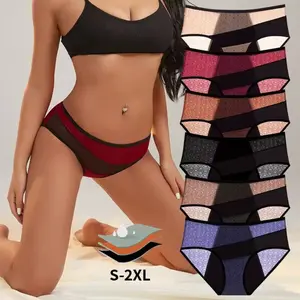 6PCS Plus Size Period Underwear for Women | Mid-Rise, Full Leak Protection, Breathable & Lightweight Absorbent Menstrual Panties for Daily Use