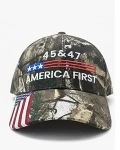 45 & 47 Hat, Patriotic Camo Baseball Cap - Adjustable Hat with American Flag and 45 & 47 Design – Perfect for Outdoor & Sports - Supporter Campaign Gear - American Pride Gear, 250 Anniversary USA Hat