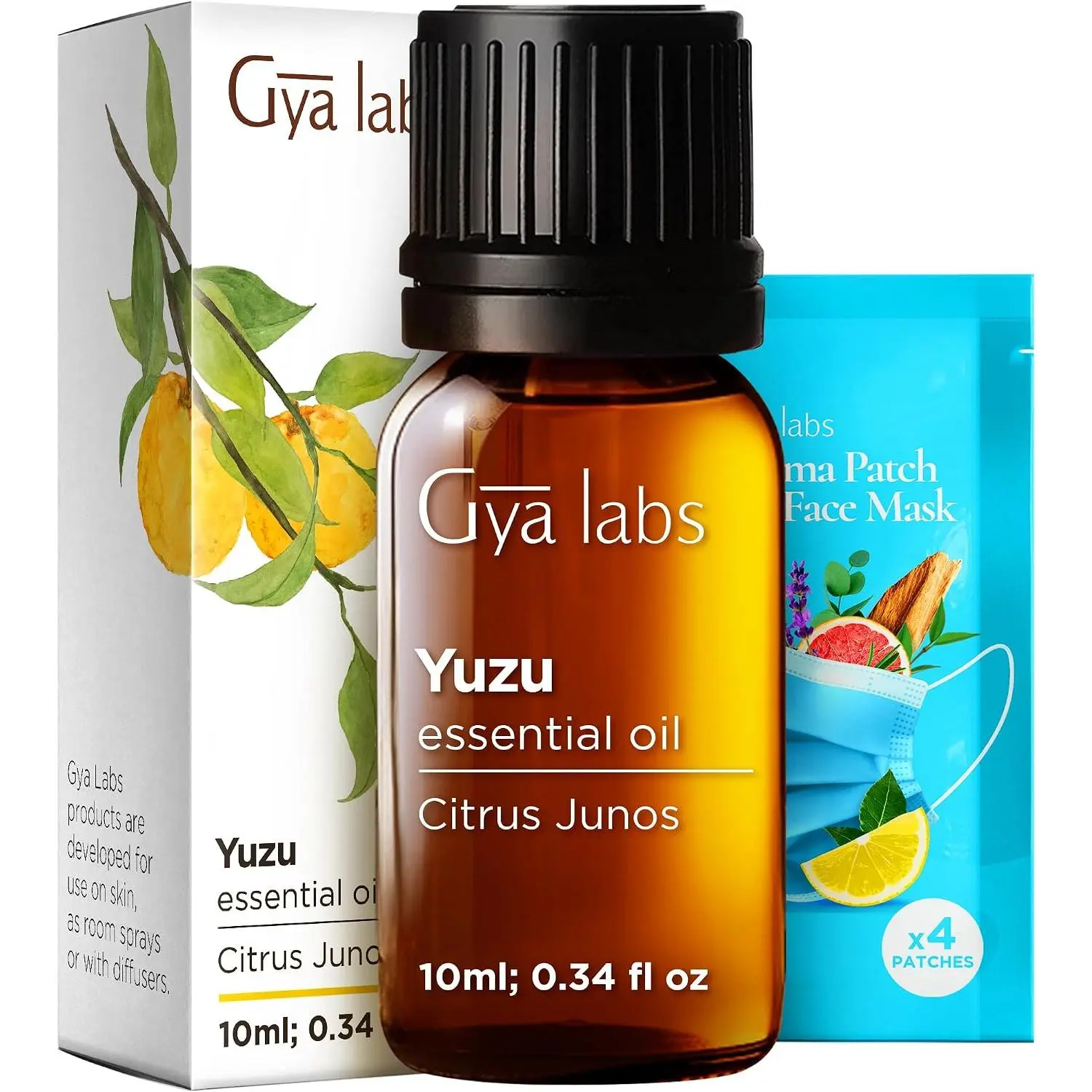 Gya Labs Yuzu Essential Oil - 0.34 Fl Oz - Yuzu Oil for Hair, Skin, Diffuser, Aromatherapy & DIY Candle Making Scent