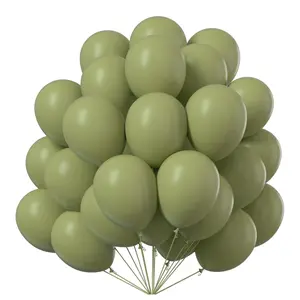 28pcs Sage Green Balloons, 10Inch Matte Sage Olive Green Eucalyptus Latex Helium Balloon, Party Balloons Decorations, for Birthday Party, Graduation Party, Wedding Party, Baby Shower, Gender Reveal, Balloon Party Supplies Set